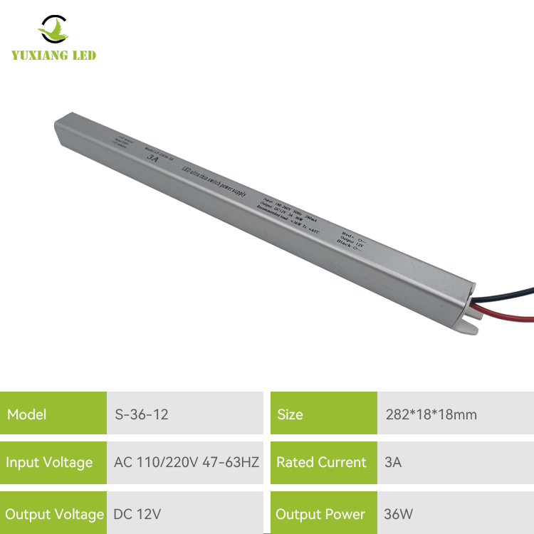 12v 3a আল্ট্রা স্লিম LED পাওয়ার সাপ্লাই