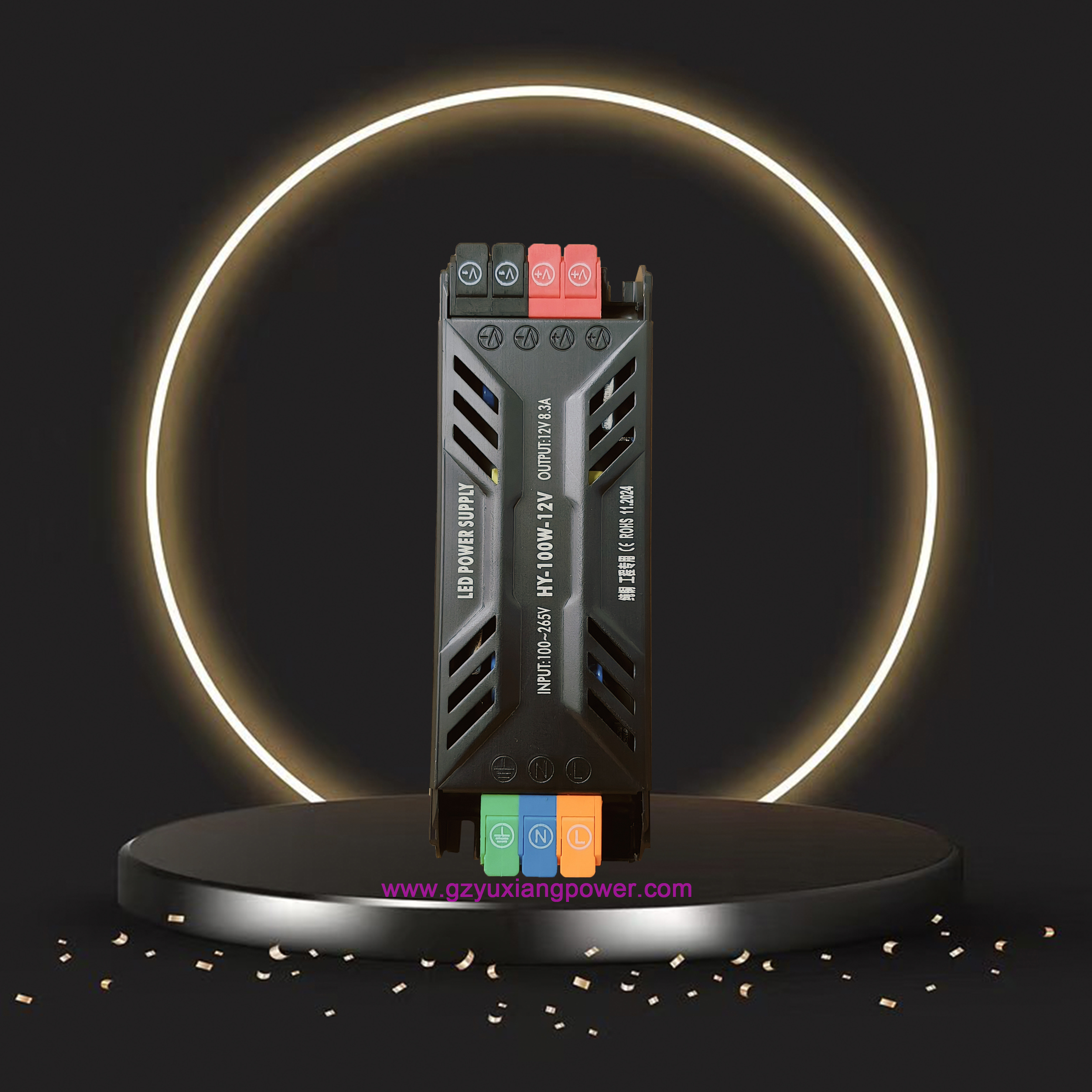 12V/24V LED আলোকিত চিঠির বিজ্ঞাপন স্লিম সুইচিং পাওয়ার সাপ্লাই