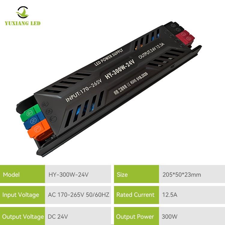 DC 24V 400W অতি-পাতলা সেমি-পটেড LED পাওয়ার সাপ্লাই